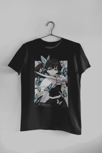 Kanao Tsuyuri with Sword Printed Unisex Demon Slayer Anime T-Shirt