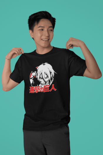 AOT Eren Yeager Anime T-shirt With Own Attack Titan Unisex T-Shirt