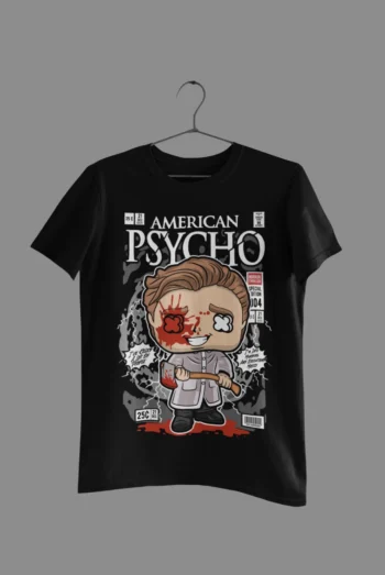 American Psycho men's t-shirt mockup