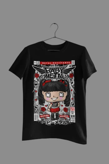 BabyMetal black t-shirt mockup