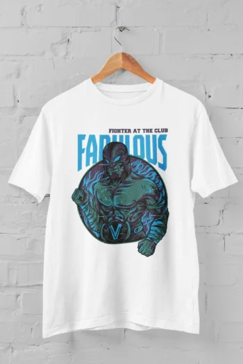 Fighter At The Club Fabulous Regular Half Sleeve T-Shirt