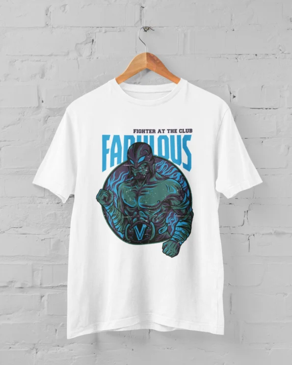 Fighter At The Club Fabulous Regular Half Sleeve T-Shirt