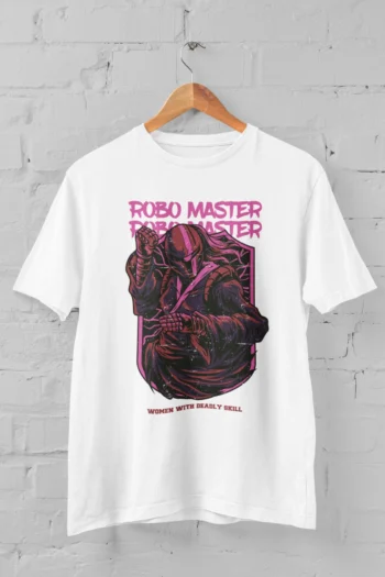 Robo Master Classic Fit Men's T-Shirt white