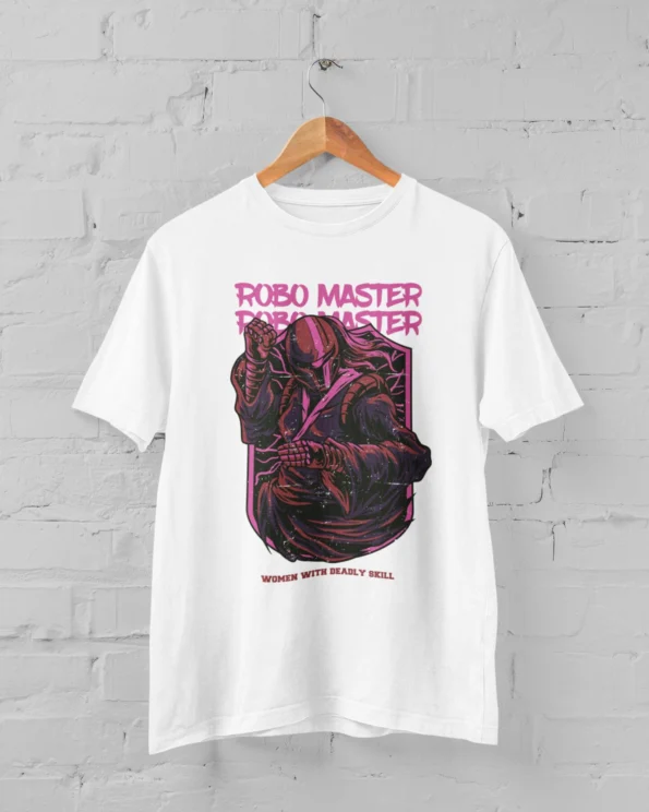 Robo Master Classic Fit Men's T-Shirt white