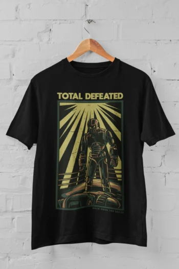 Total Defeated Half Sleeve T-Shirt black