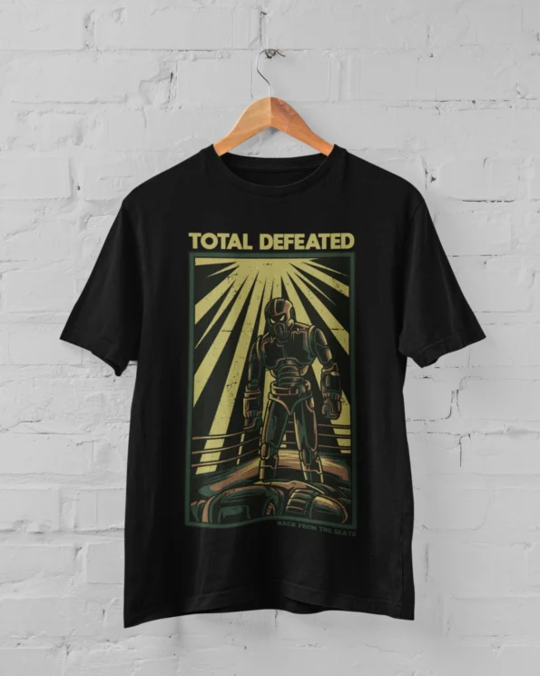 Total Defeated Half Sleeve T-Shirt black