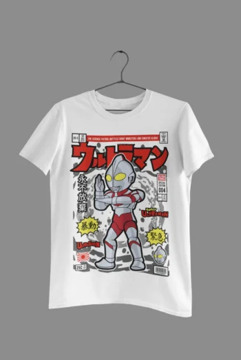 Ultraman Cartoon Print T-Shirt