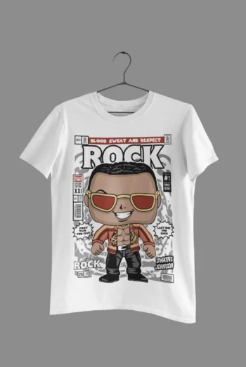 The Rock Cartoon Print t-shirt