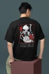 Naruto Kakashi Anime Printed Half-Sleeve Crew Neck T-Shirt Regular Fit
