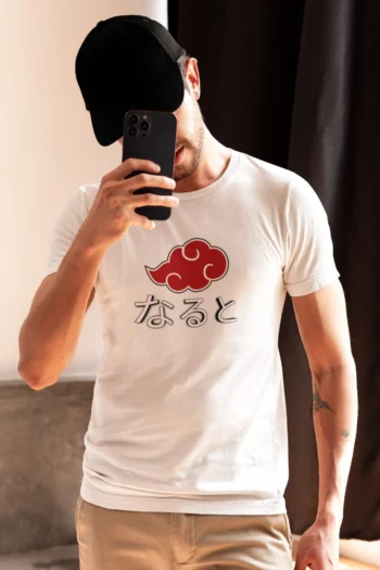 Naruto Heros Anime Half Sleeve Crew Neck T-shirt For Men