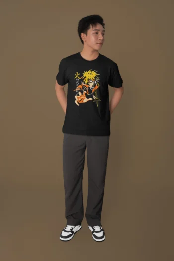 Naruto Minato Dynamic Unisex T-Shirt Half Sleeve Regular Fit