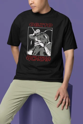 Naruto Obito Uchiha Unisex T-Shirt Half Sleeve Crew Neck