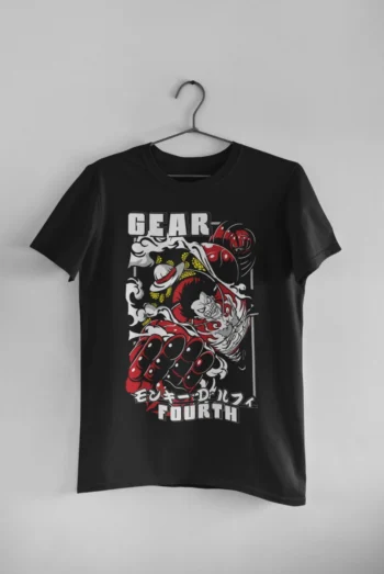 one piece anime t-shirt mockup
