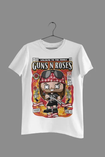 Axl Rose white t-shirt