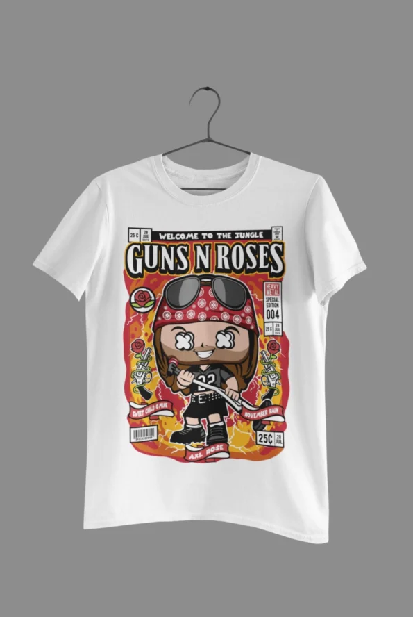 Axl Rose white t-shirt