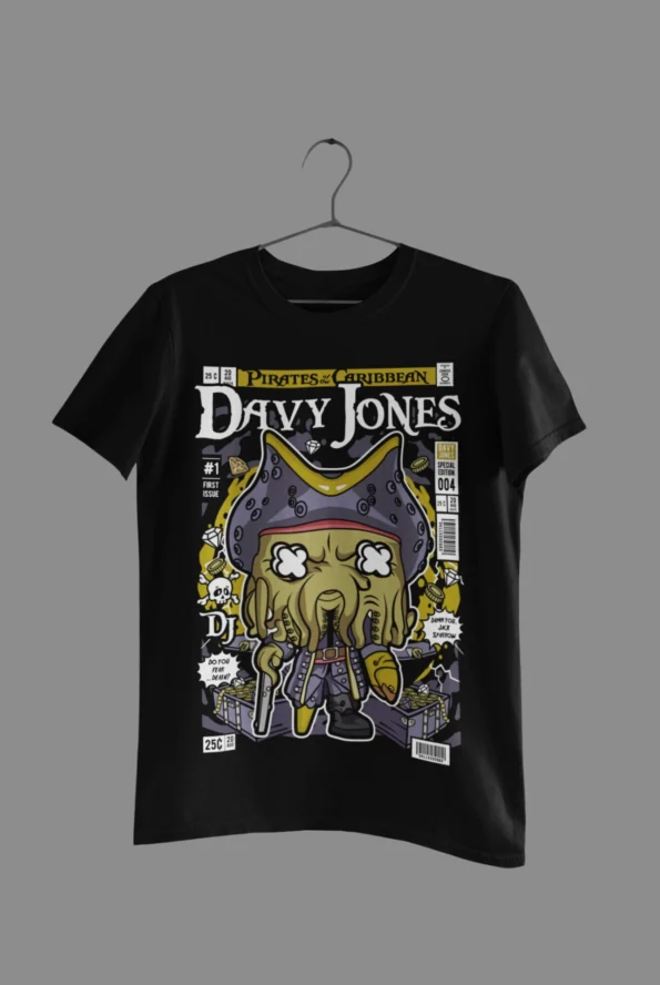 Pirates of the Caribean Davy Jones Half Sleeve T-Shirt
