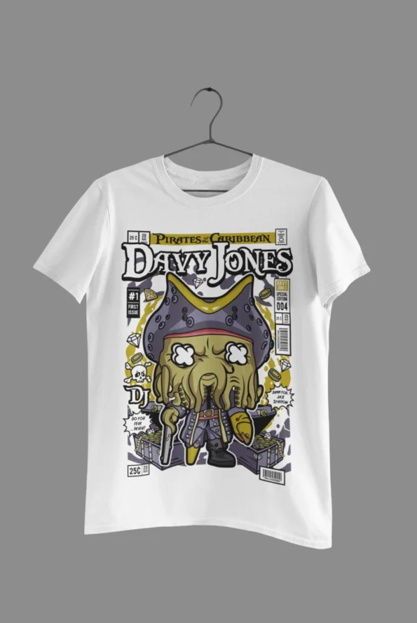 Pirates of the Caribean Davy Jones Half Sleeve T-Shirt