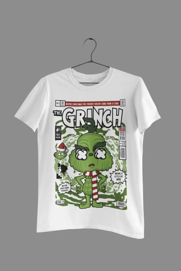 The Grinch Half Sleeve POP Cartoon Printed T-Shirt