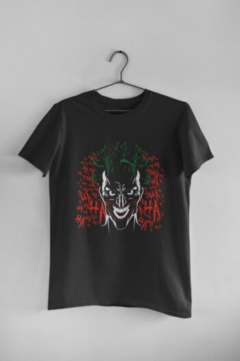 Joker T-shirt Graphic Printed For Men Regular Fit Black 100% Cotton