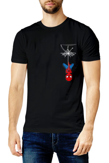 Spiderman pocket T-shirt mockup front