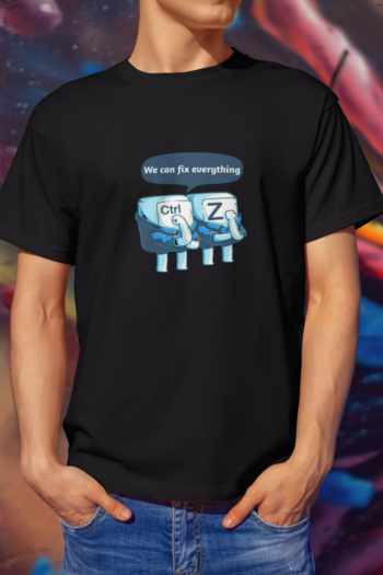 best coding t-shirt for developers cotton black