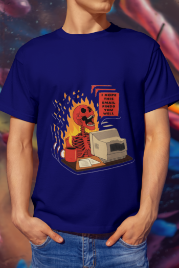 Sarcastic Office Humor T-Shirt - Regular Fit - Dead Inside, But Make It Professional