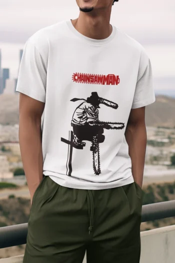 chainsaw man t-shirt mockup