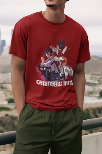 Chainsaw Man Reze Arc T-Shirt Bomb Devil Anime Streetwear