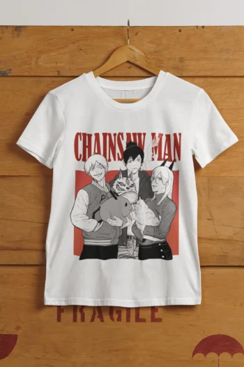 Devil Hunter Trio T-Shirt – Chainsaw Man Anime Edition