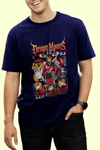 Demon Slayer Doma Upper Moon Two premium anime graphic t-shirt on 100% cotton fabric by Akrinity
