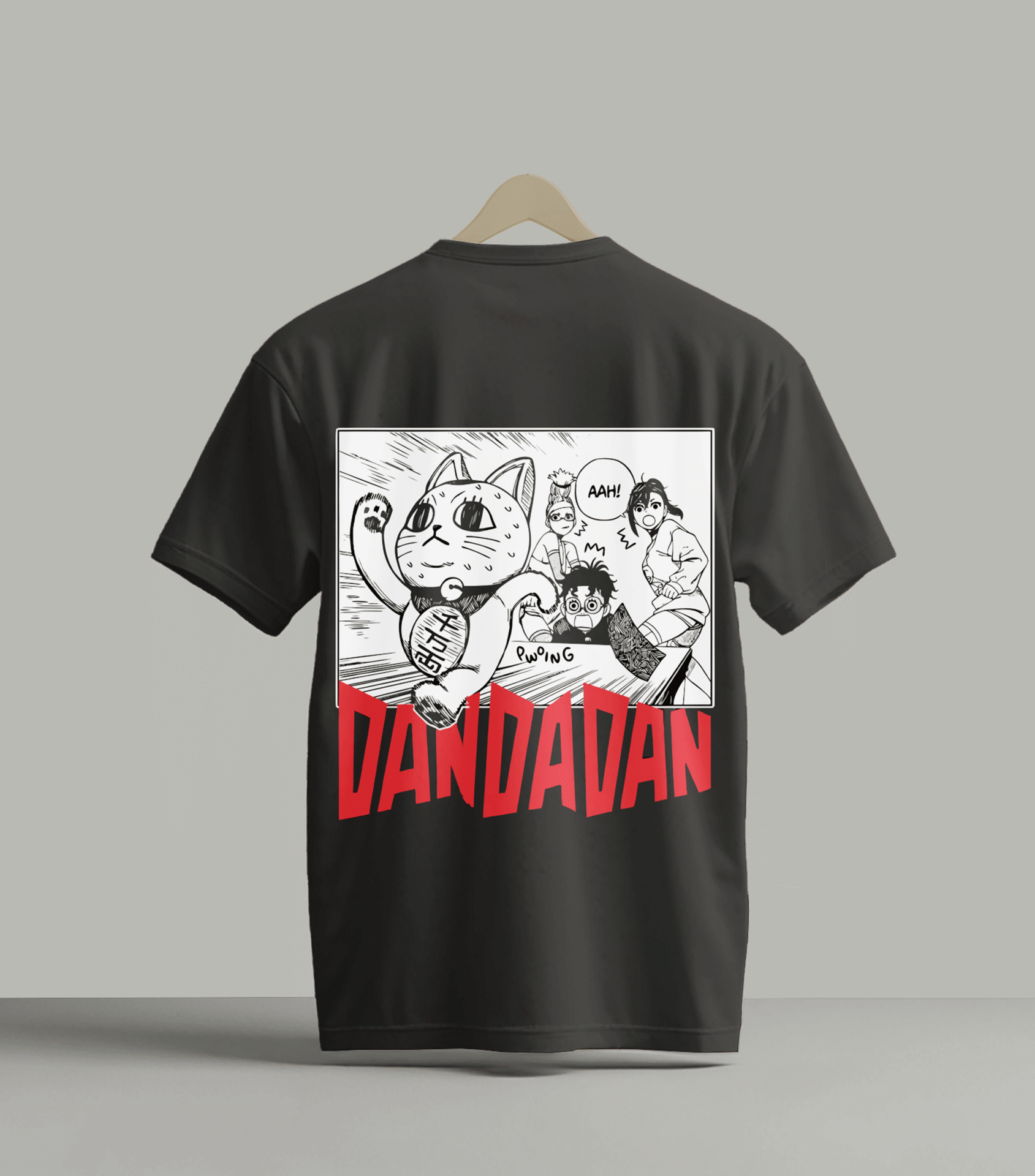 dan-da-dan-anime-graphic-tshirt-black-back-akrinity