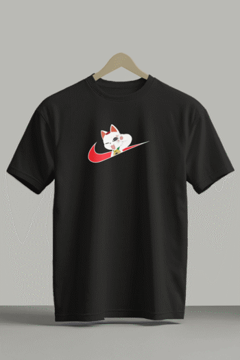 Dandadan Turbo Granny cat anime graphic black t-shirt with premium front and back print in unisex cotton fit