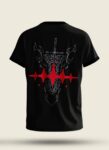 Black Clover Dark Grimoire Sword anime t-shirt with front and back print in black premium cotton streetwear design
