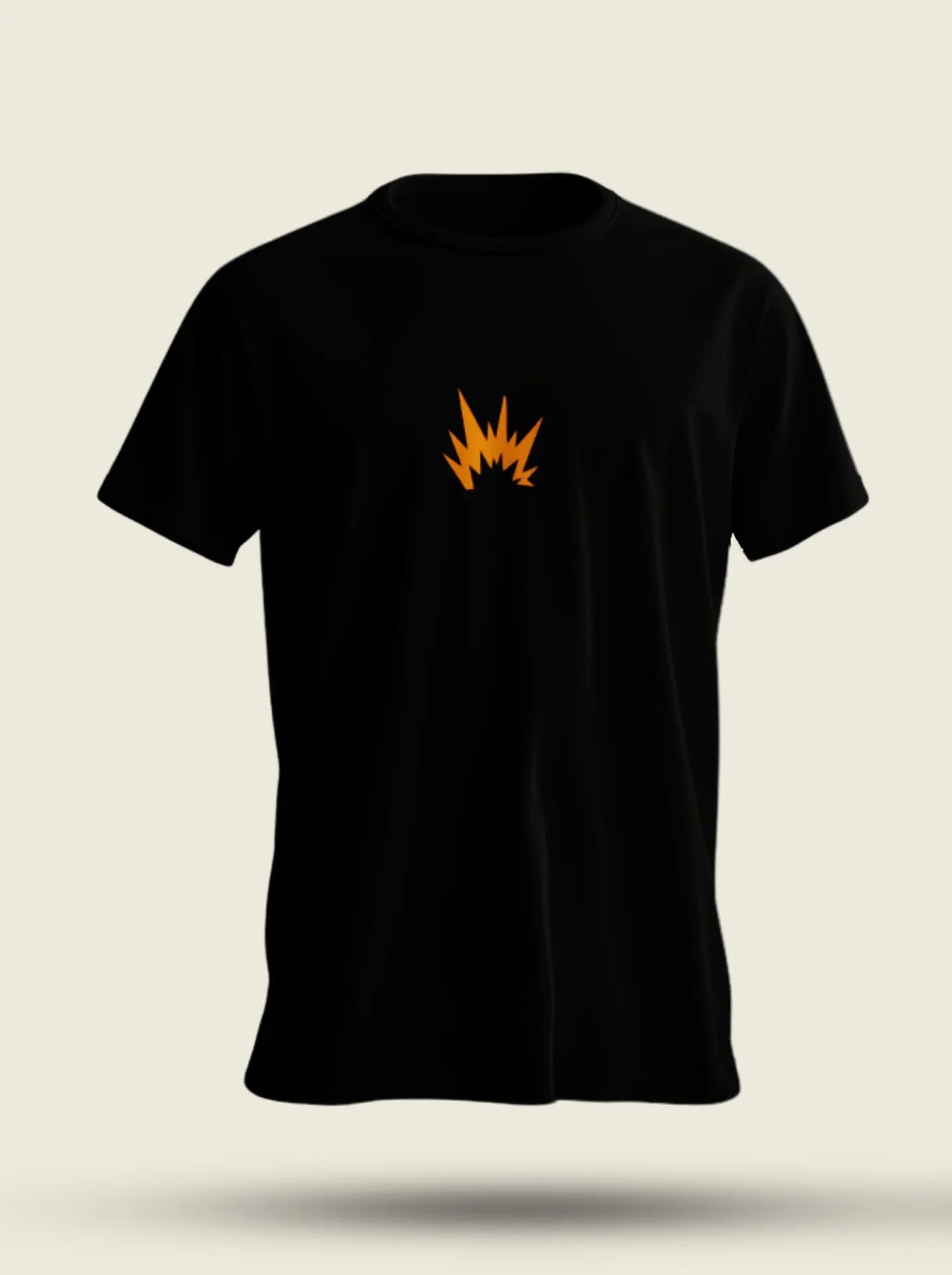 my-hero-academia-katsuki-bakugo-explosion-anime-tshirt-india My Hero Academia Katsuki Bakugo explosion anime t-shirt with front symbol and colorful back print in black premium cotton streetwear design
