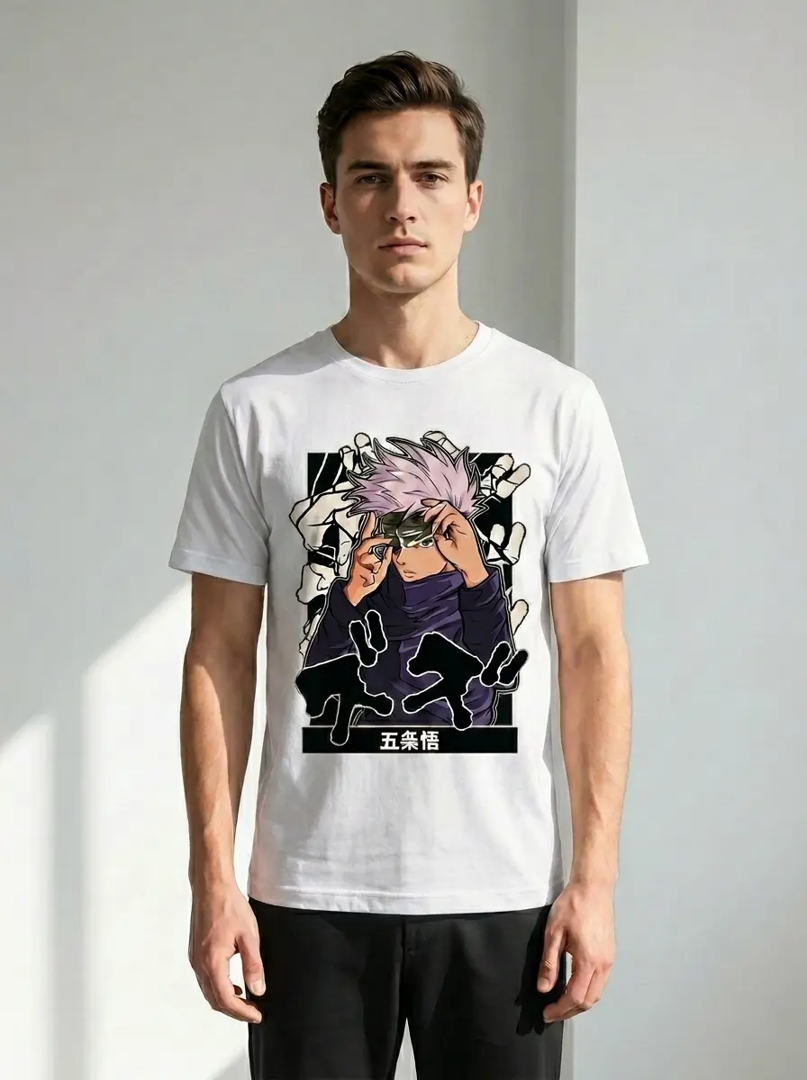 infinity-eyes-anime-manga-streetwear-graphic-tee Infinity Eyes anime graphic t-shirt with manga-inspired character artwork and Japanese streetwear aesthetic
