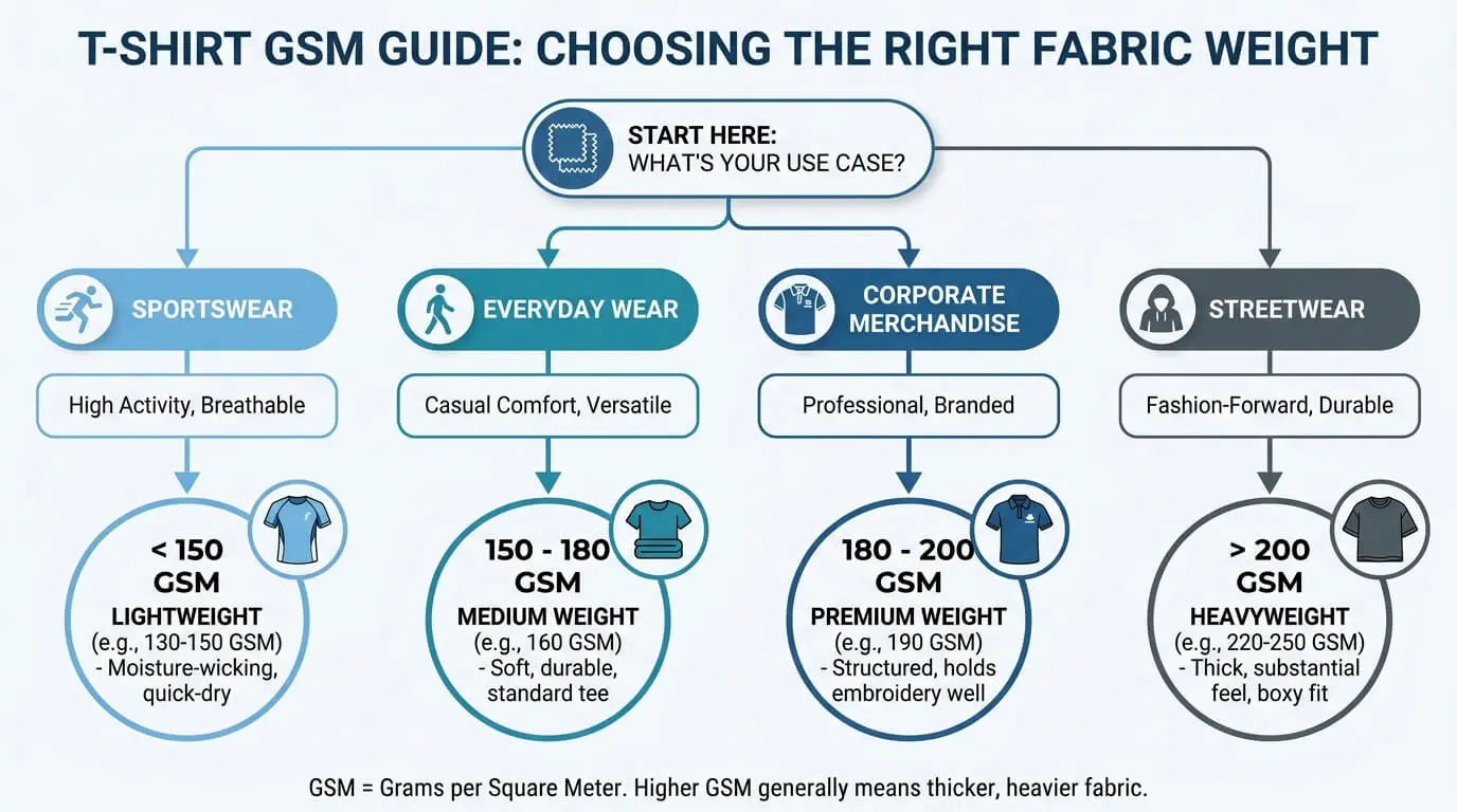T-shirt GSM selection guide