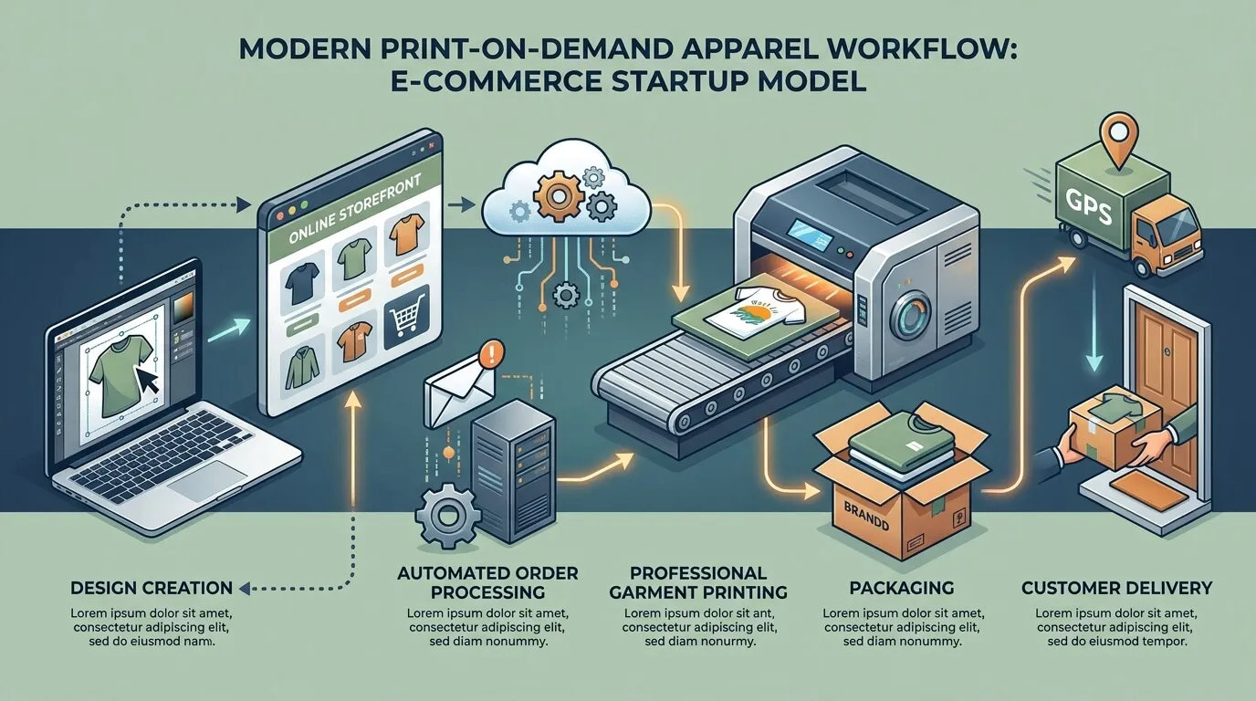 how a print on demand t shirt business works