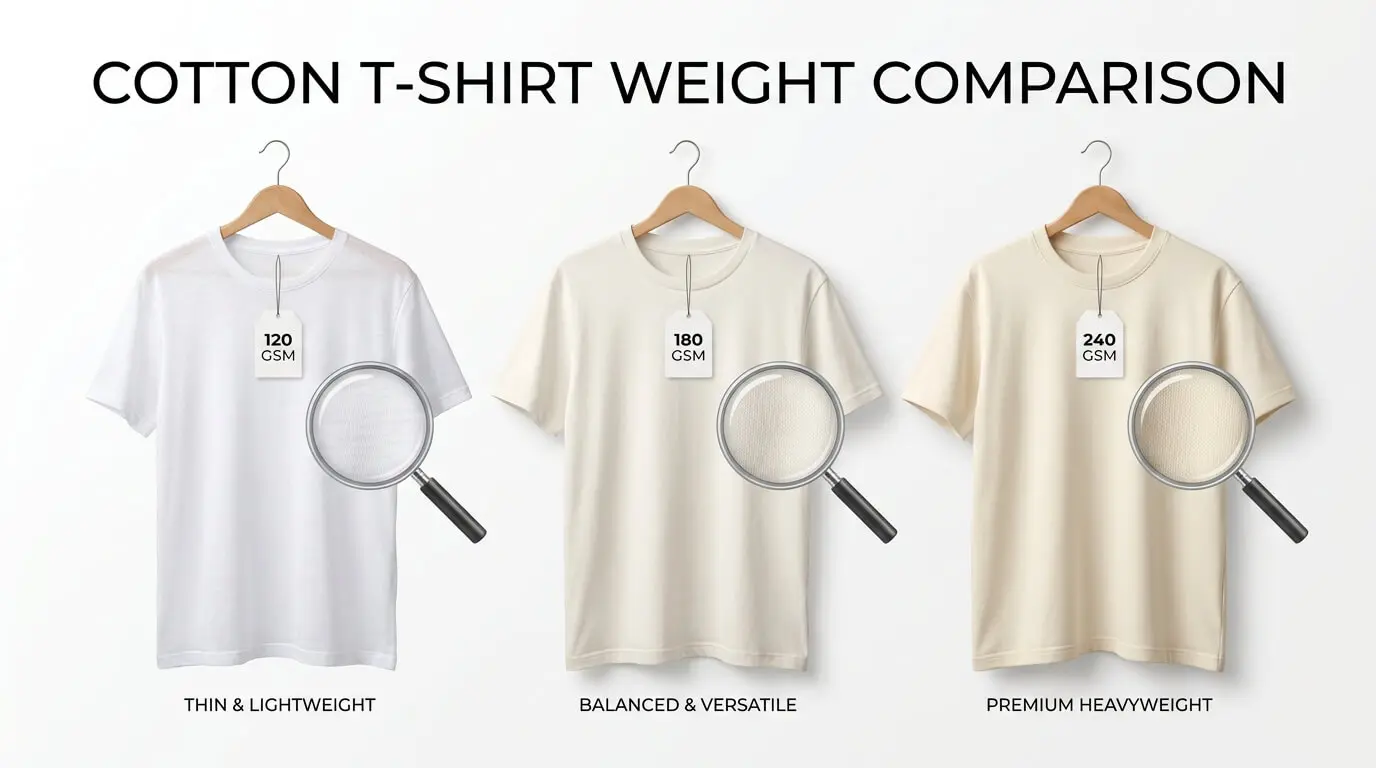 gsm in t-shirts